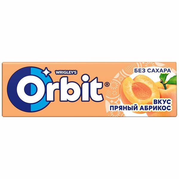 Жевательная резинка Orbit Пряный абрикос, 13.6г