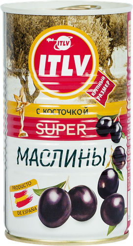 

Маслины ITLV Super с косточкой, 350 г