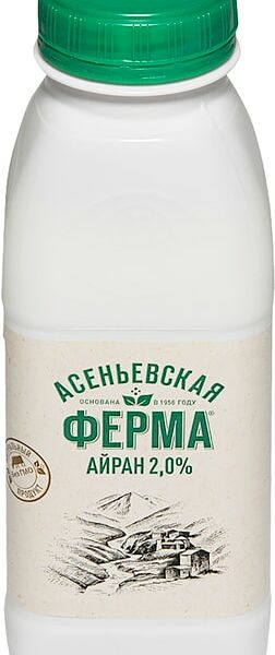Напиток кисломолочный Асеньевская Ферма Айран 2% 330мл