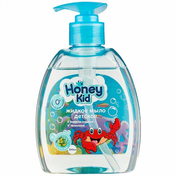 Мыло жидкое детское Honey Kid с экстрактом оливы и алоэ вера 300мл