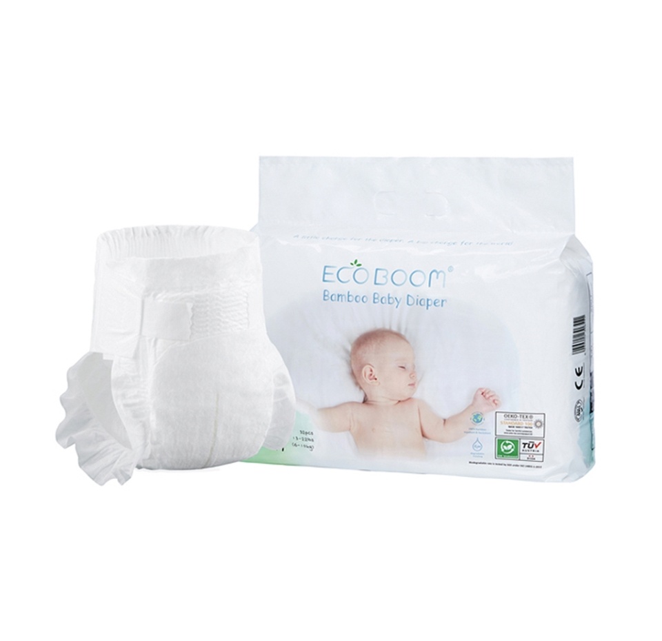 

Подгузники бамбуковые детские размер M 6—10 кг, Eco Boom, 32 шт., Китай