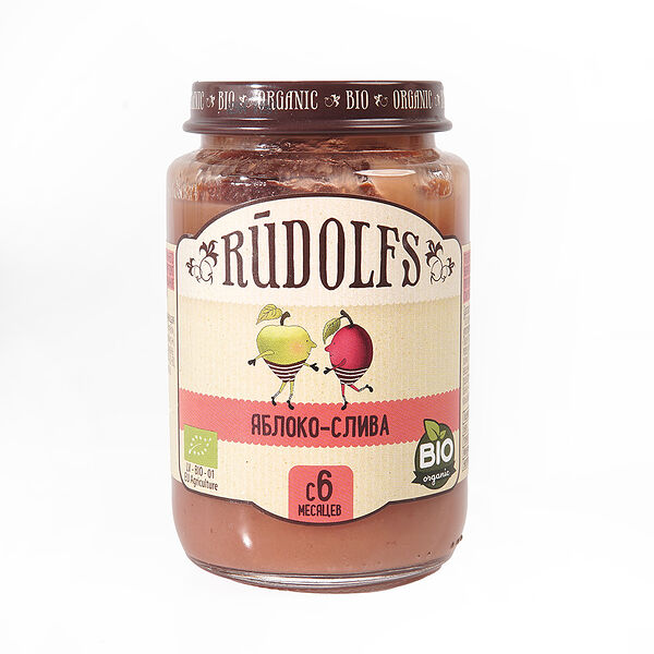 Пюре фруктовое Rudolfs Яблоко-Слива