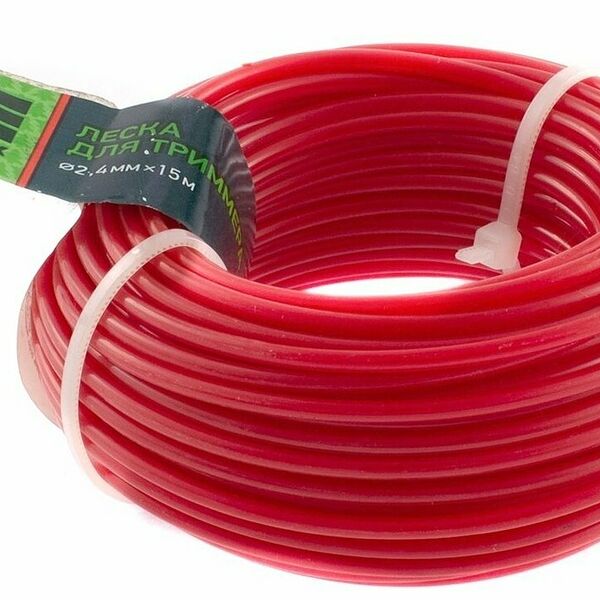 Леска для триммера круглая Сибртех 961475 2,4 мм, 15 м