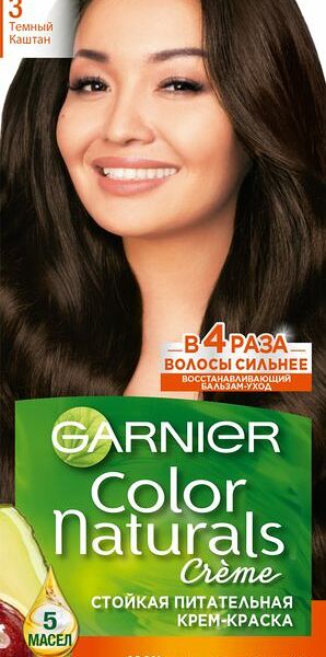 Краска для волос Garnier Color Naturals тёмный каштан 3