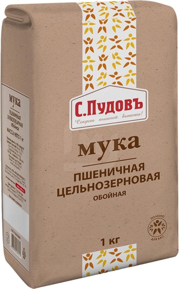 

Мука С. Пудовъ Пшеничная обойная цельнозерновая 1кг