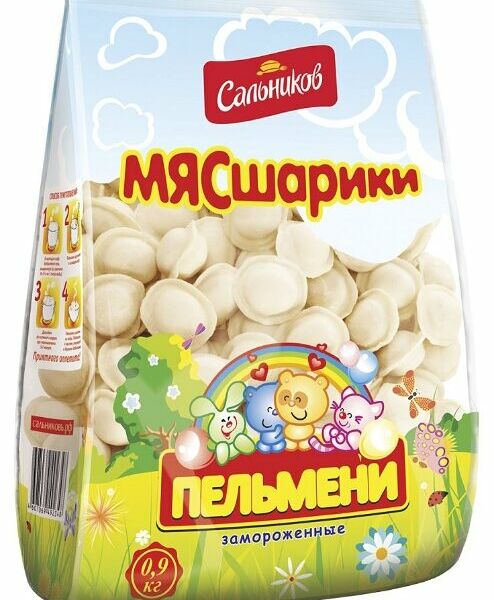 Пельмени Сальников Мясные шарики 900 г