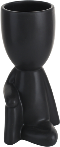 

Кашпо для цветов Фигурка 12,5х9х20см, черное, Арт. KS21-001