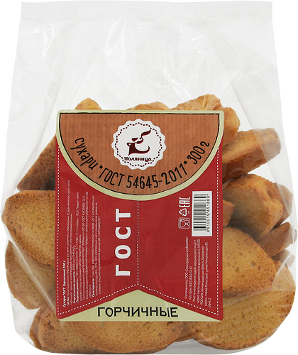 Сухари Гост Большие с горчицей, 300г