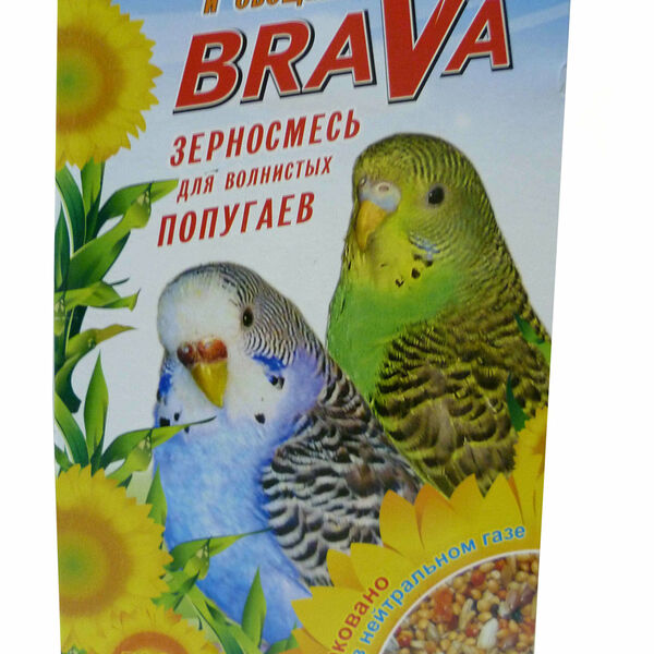 Корм для волнистых попугаев Зерносмесь с овощами и фруктами ТМ Brava (Брава)