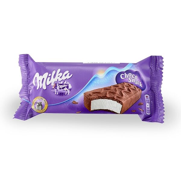 Пирожное Milka Choco Snack с кремом в молочном шоколаде 32г