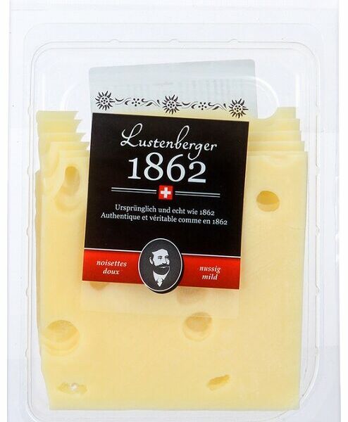 Сыр полутвёрдый Lustenberger1862 Орехово-сладкий 50%, нарезка