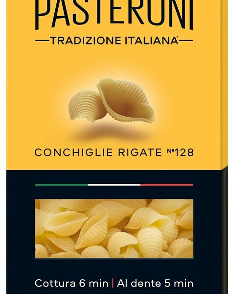 Макароны Pasteroni Conchiglie rigate №128 400г