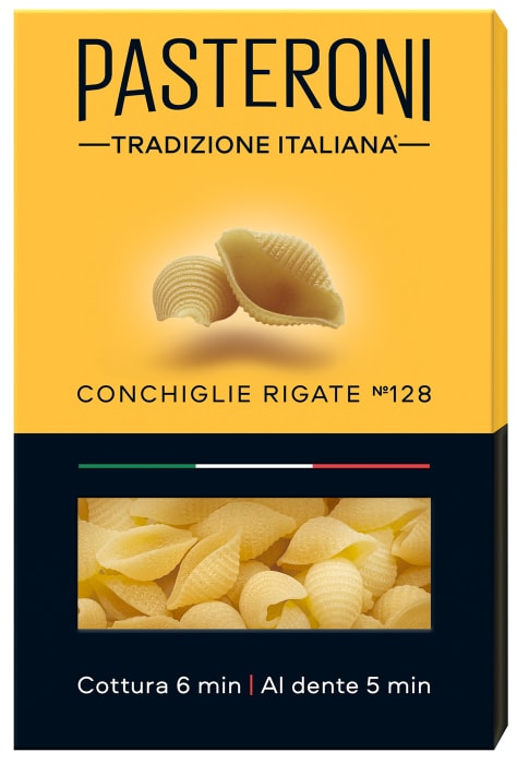 

Макароны Pasteroni Conchiglie Rigate №128 400 г