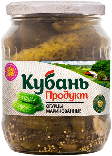 Огурцы Кубань Продукт маринованные 680 г