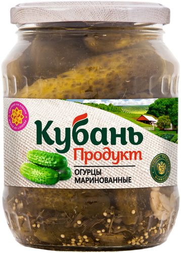 

Огурцы Кубань продукт маринованные 680 г
