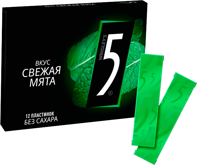 

Жевательная резинка Five Свежая мята Электро 31