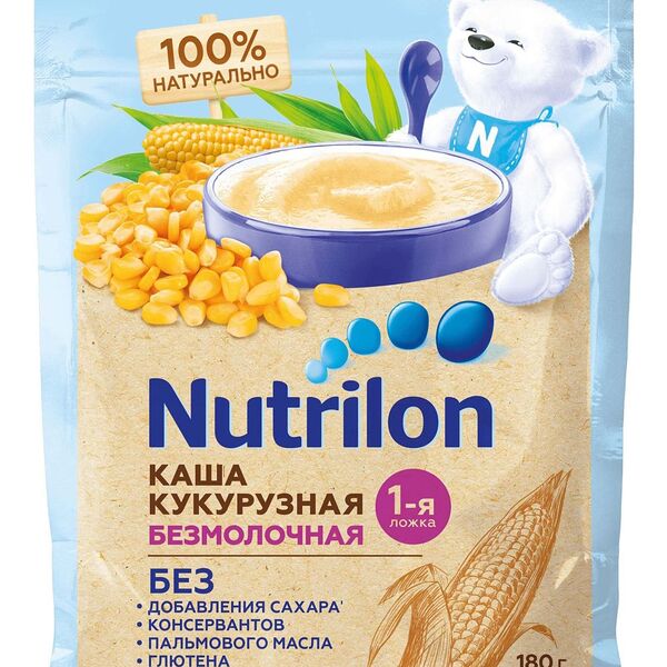 Каша кукурузная безмолочная Nutrilon, с 5 месяцев 180г
