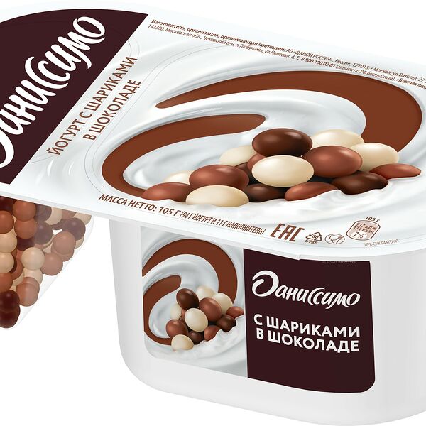 Йогурт и хруст. шарики в шок. 