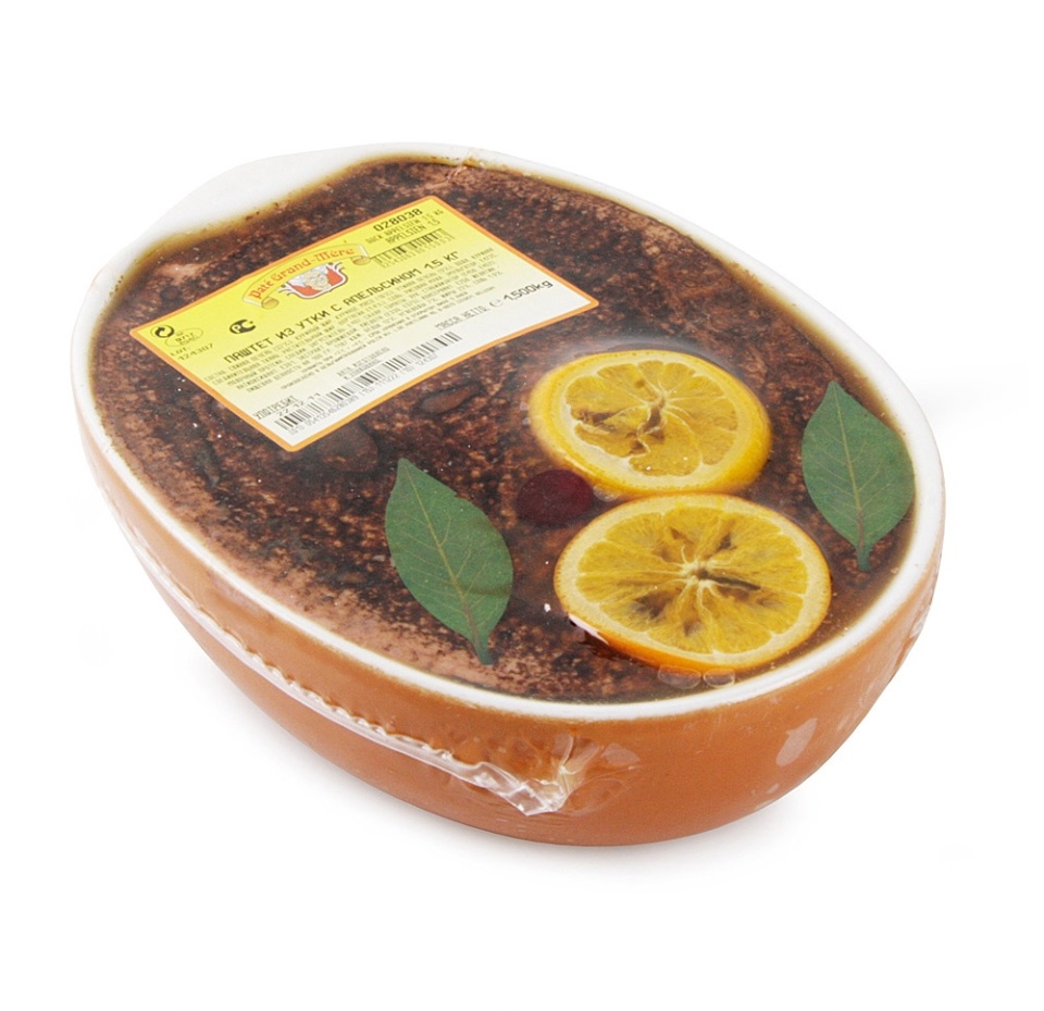 

Паштет Pate Grand-Mere из утки с апельсинами вес