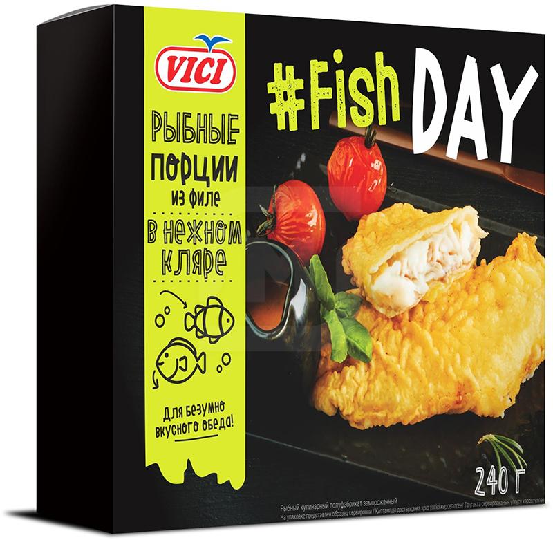 

Филе рыбное Vici Fish Day в нежном кляре замороженное