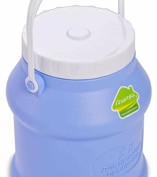 Бидон пищевой пластиковый фиолетовый, 3 л ТМ Martika (Мартика)