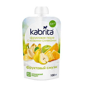 Пюре фруктовое Kabrita с козьими сливками 