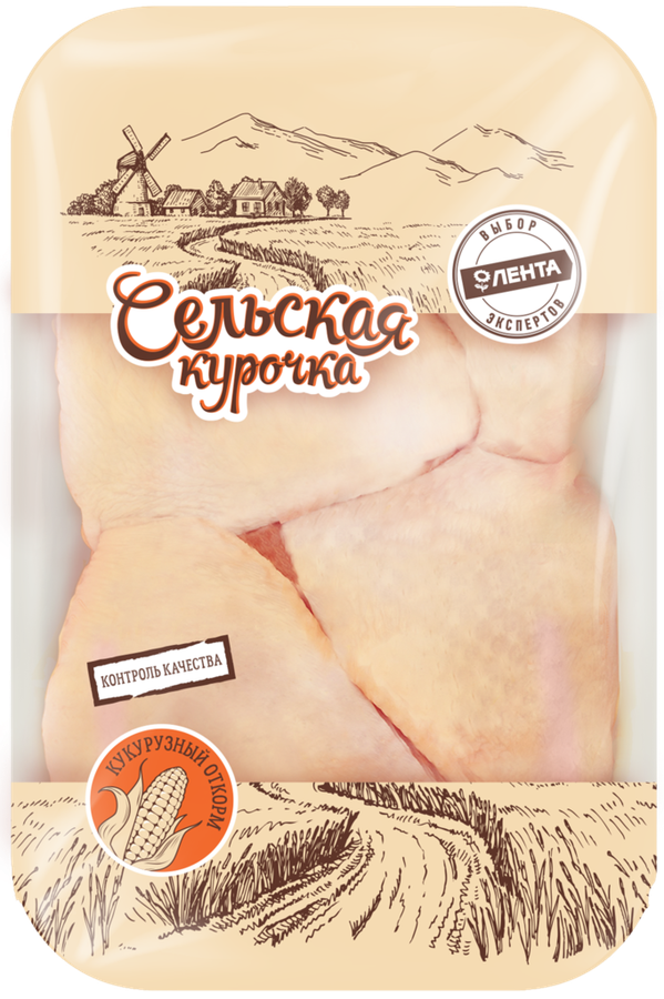 

Бедро куриное Сельская курочка охлажденное, лоток вес до 1.4 кг