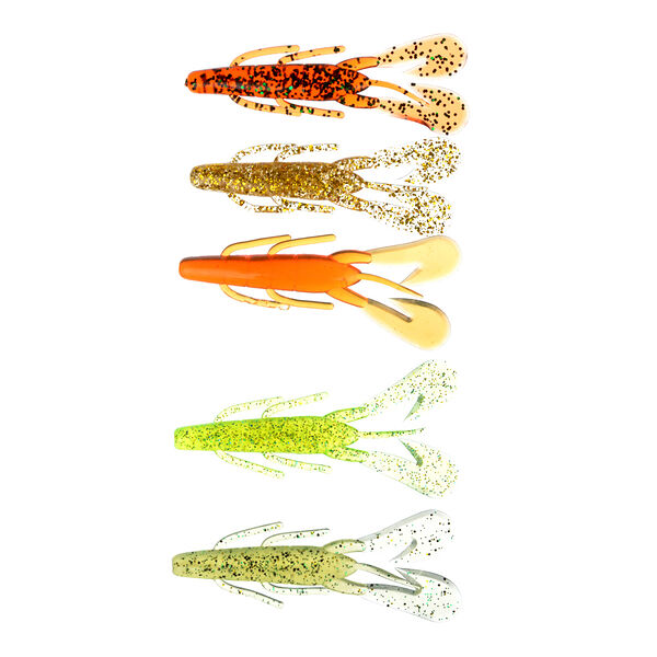 Azor fishing приманка мягкая рак 3.5, силикон премиум, 90 мм, 3 шт. в уп., микс цветов