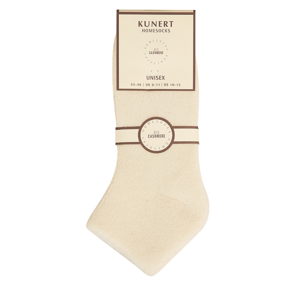 

Носки унисекс Kunert Homesocks, кремовые, размер 43-46