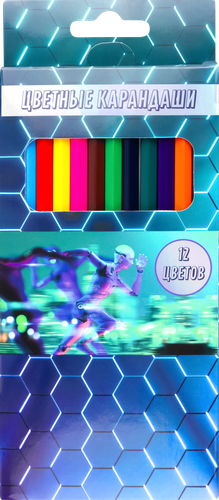 

Набор цветных карандашей ЛЕНТА KIDS Engineering 12 цветов, Арт. MP59675, 12шт