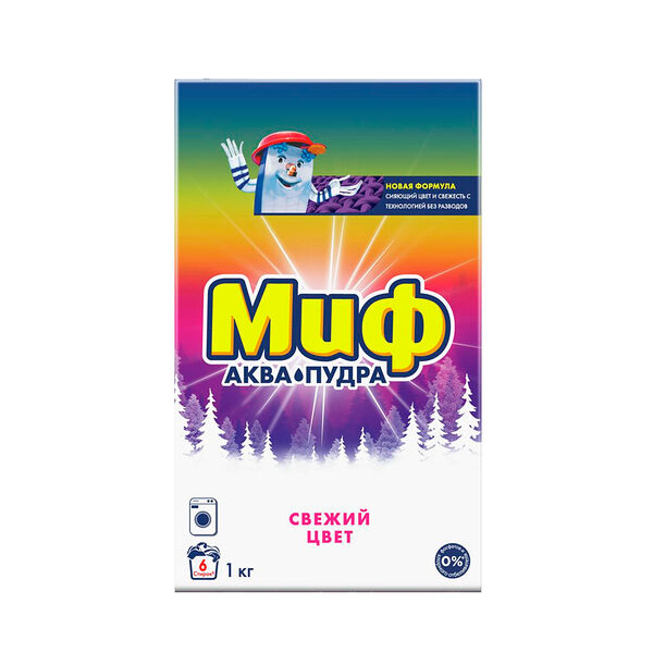 Стиральный порошок Миф Автомат Cвежий Цвет 1000 г