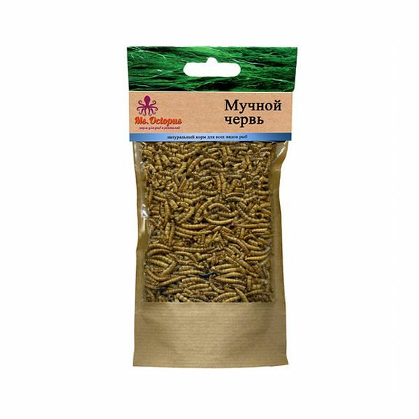 Лакомство для рыб MS.OCTOPUS мучной червь