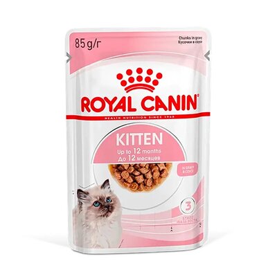 Royal Canin Kitten Instinctive пауч для котят (кусочки в соусе) Мясо