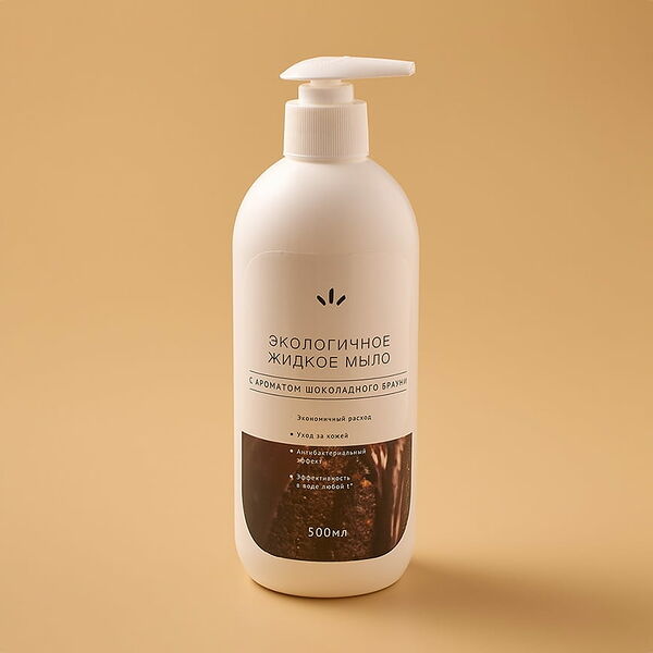 Экологичное жидкое мыло с ароматом брауни