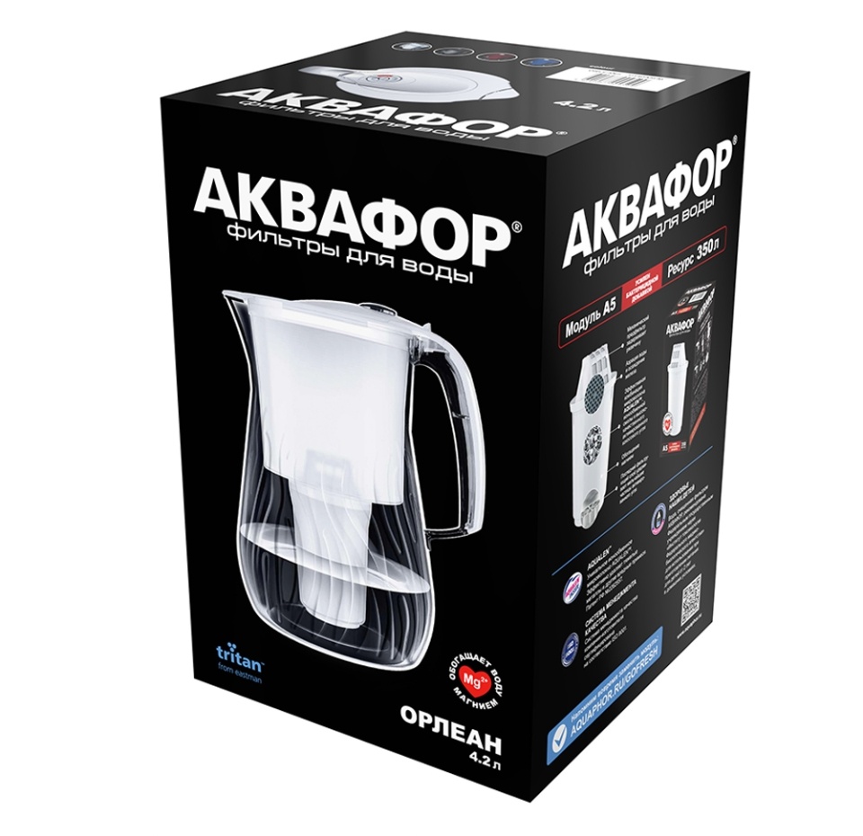 

Фильтр-кувшин Аквафор Орлеан модель белый