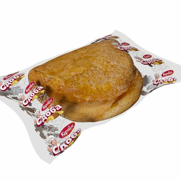 Пирожок Каравай слоёный с творожной начинкой, 100г