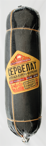 

Колбаса копчено-вареная БЕЛАРУСКIЯ РЭЦЭПТЫ Сервелат ГОСТ, весовая