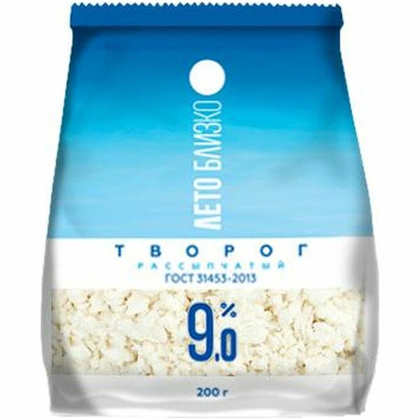 Творог Лето Близко 9%, 200г