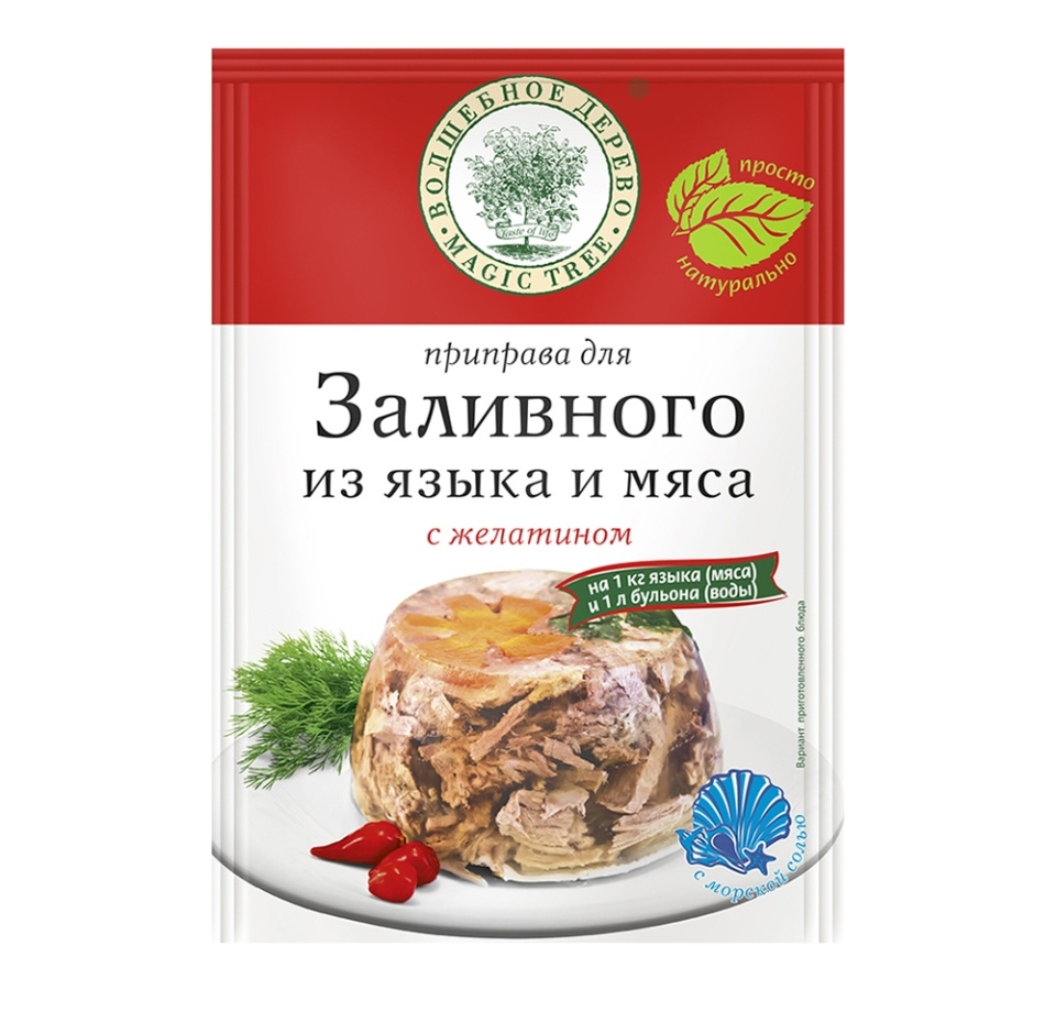 

Приправа Волшебное дерево для заливного из языка и мяса с желатином