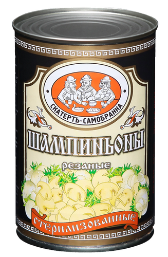 

Шампиньоны Скатерть-самобранка стерилизованные резаные 400 г
