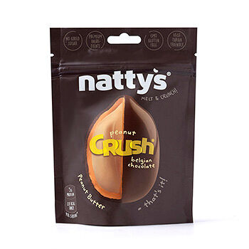 Драже Nattys Crush Choconut c арахисом в арахисовой пасте и молочном шоколаде