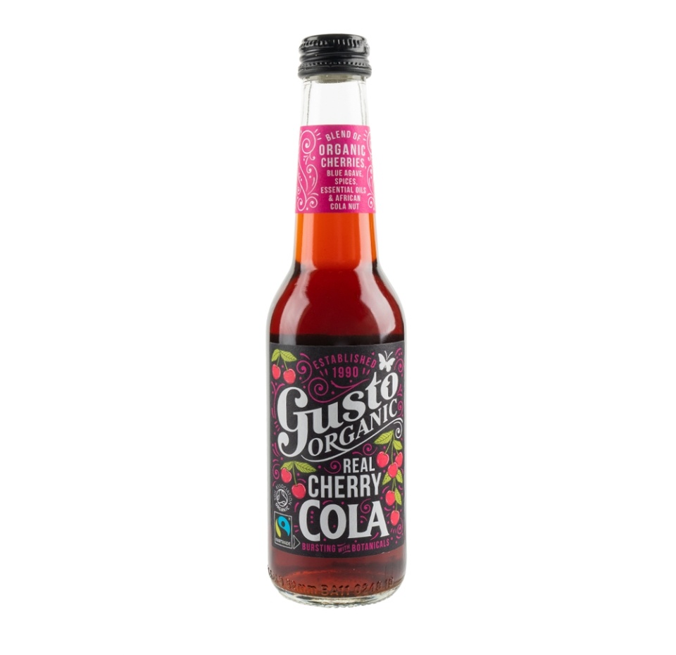 

Напиток безалкогольный Gusto со вкусом вишневой колы Organic Real Cherry Cola 275 мл, Великобритания