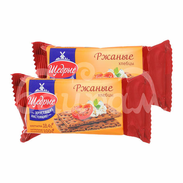 Хлебцы Щедрые  100гр Ржаные