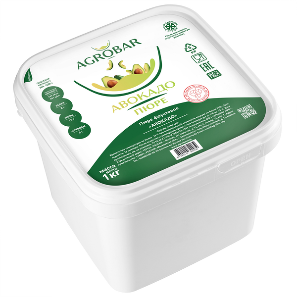 Пюре фруктовое Agrobar авокадо замороженное