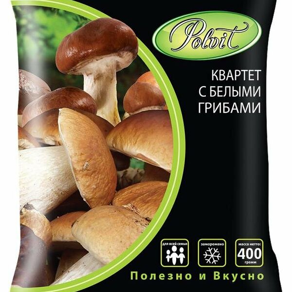 Квартет с белыми грибами ТМ Polvit (Полвит)