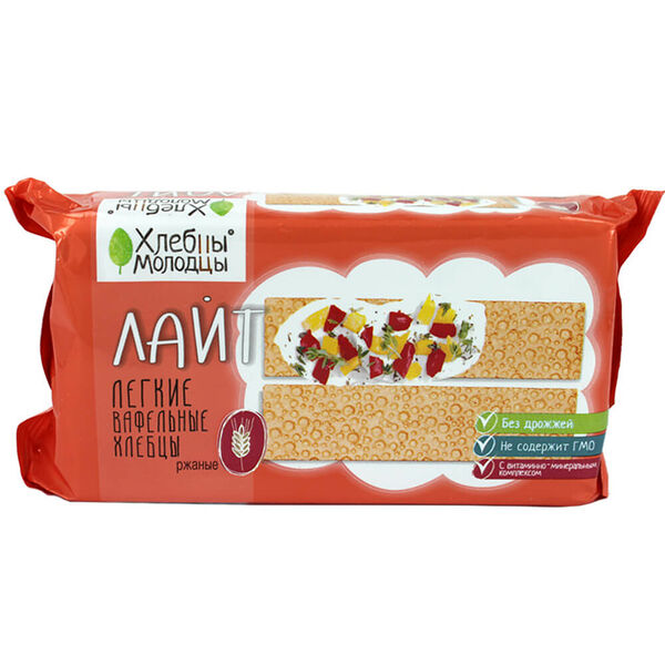 Хлебцы молодцы лайт 70 г ржаные молодец