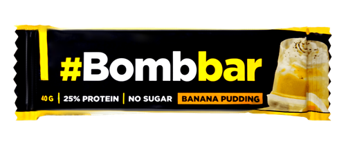 

Батончик протеиновый Bombbar глазированный Банановый пудинг 40 г 1 шт.