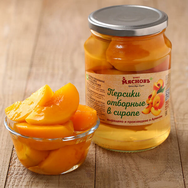 Персики отборные в сиропе МясновЪ Буфет от КуулКлевер