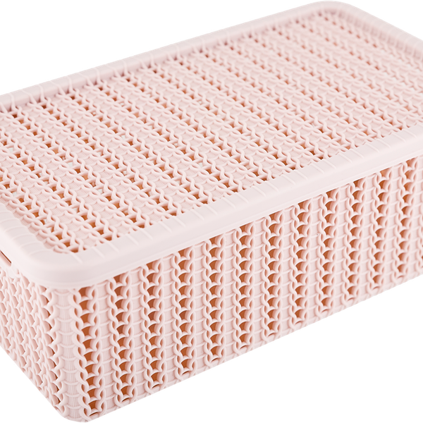 Коробка Вязание Idea с крышкой 19.5х35х12.5 см, в ассортименте