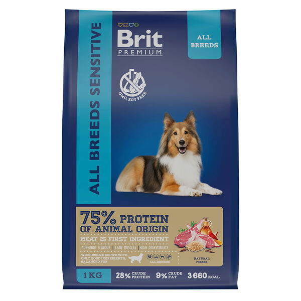 Brit Premium Dog Sensitive сухой корм для собак с чувствительным пищеварением Ягненок